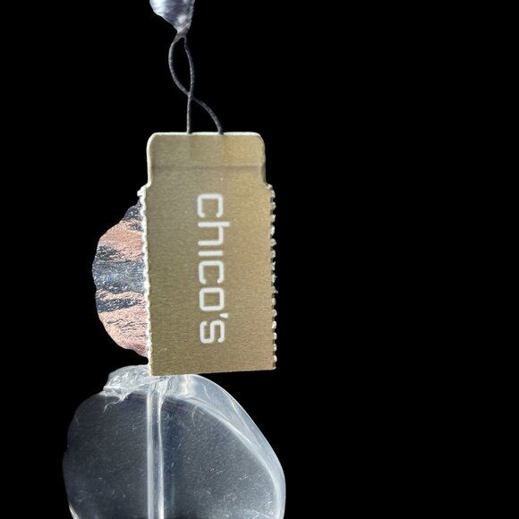 Chicos Frost Iridescent Beaded Statement Necklace Mermaid Coastal Resort - Picture 8 of 8